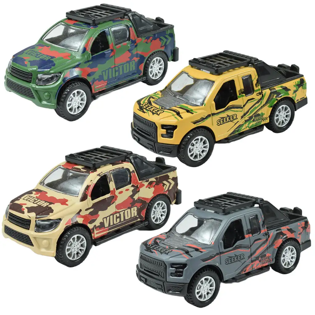 imagen de Fast Racer: PickUp todoterreno con ruedas de lenticular en varias versiones 11cm 1