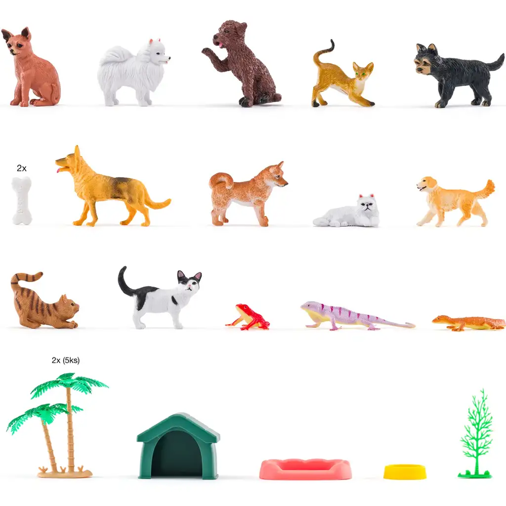 imagen de Faunica: Juego de animales domésticos en cubo - Woodyland 2