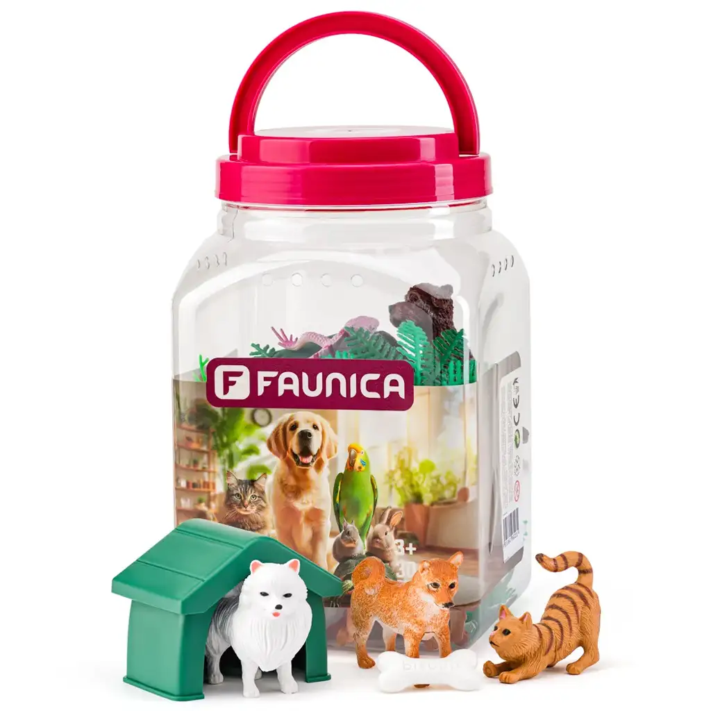 imagen de Faunica: Juego de animales domésticos en cubo - Woodyland 1