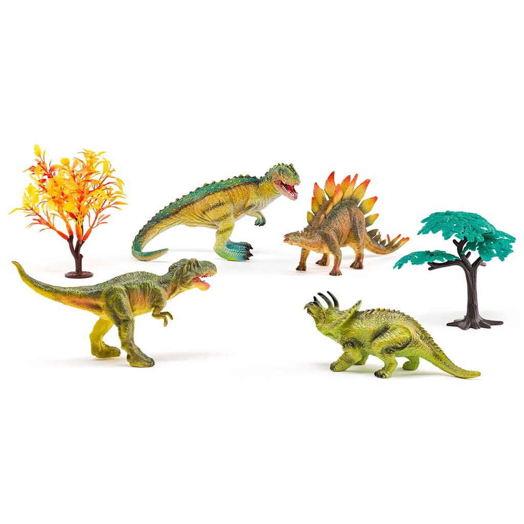 imagen de Faunica: set de juego de 6 piezas con dinosaurios - Woodyland 1