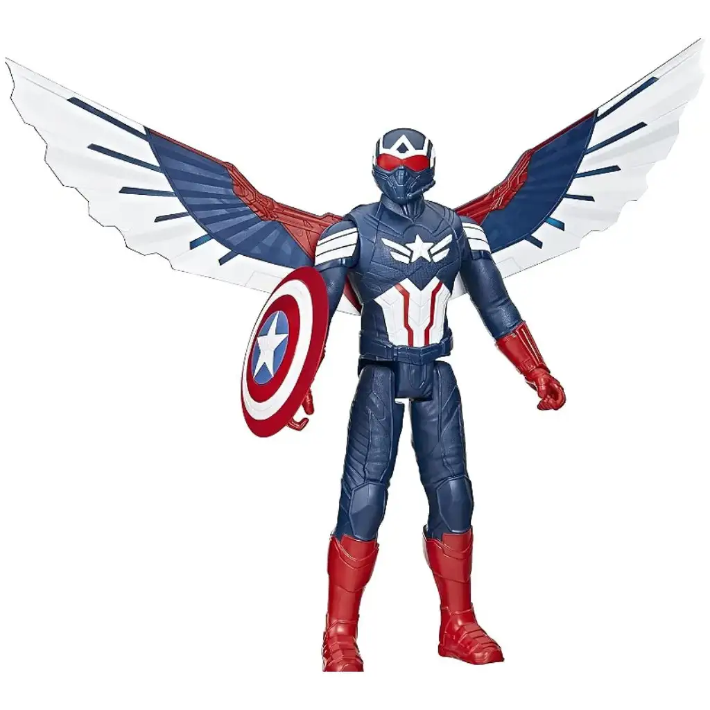 imagen de Figura de acción de Capitán América con máscara Titan Hero de Los Vengadores de 29 cm - Hasbro 2