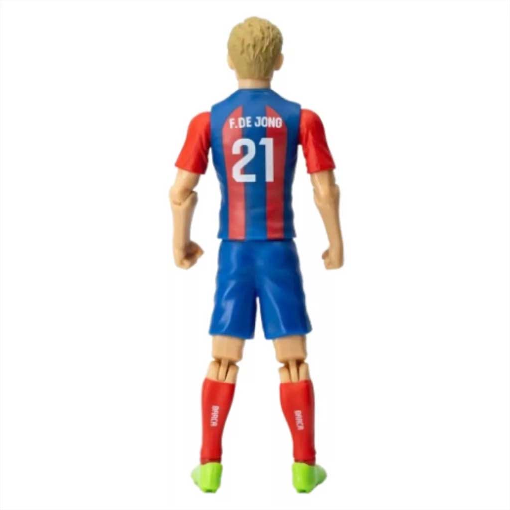 imagen de Figura de acción de futbolista, 20 cm - Barcelona, F. De Jong con camiseta número 21 3