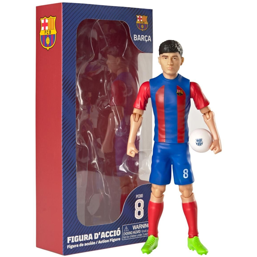 imagen de Figura de acción de futbolista, 20 cm - FC Barcelona, camiseta de Pedri 8 1