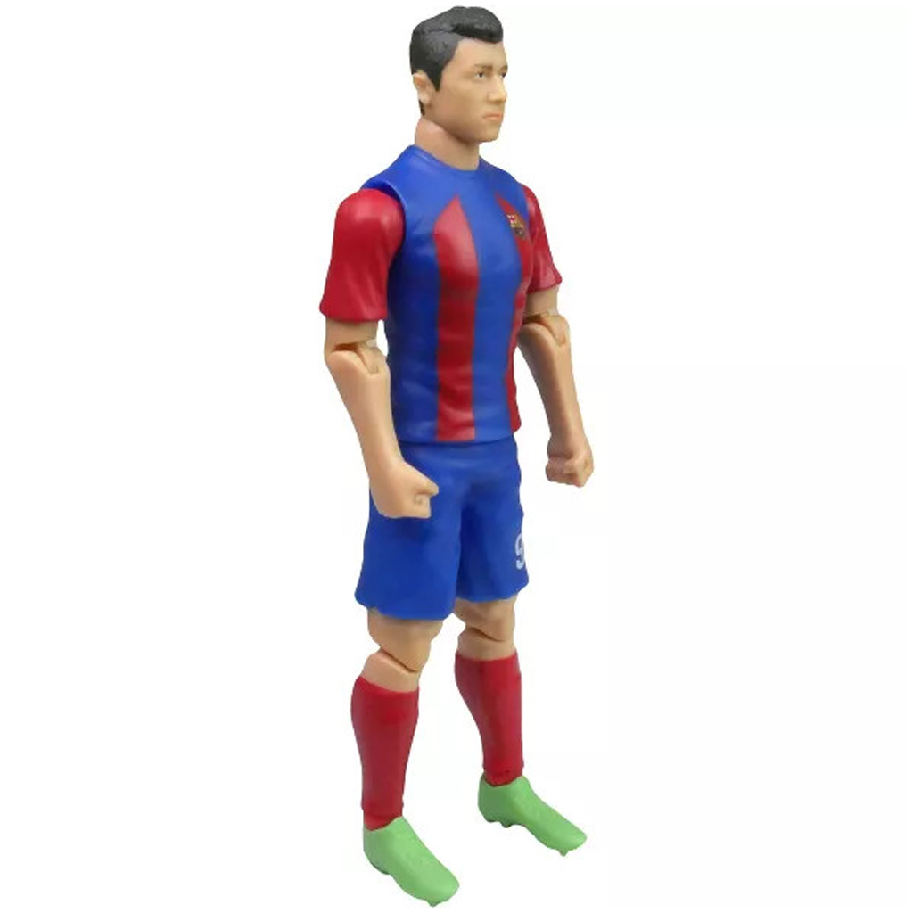 imagen de Figura de acción de futbolista, 20 cm - FC Barcelona, camiseta número 9 de Lewandowski 2