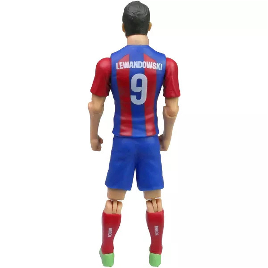 imagen de Figura de acción de futbolista, 20 cm - FC Barcelona, camiseta número 9 de Lewandowski 3