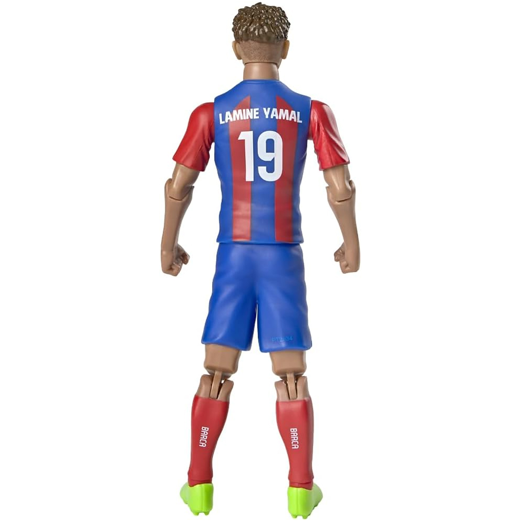 imagen de Figura de acción de futbolista, 20 cm - FC Barcelona, Lamine Yamal con camiseta número 19 3