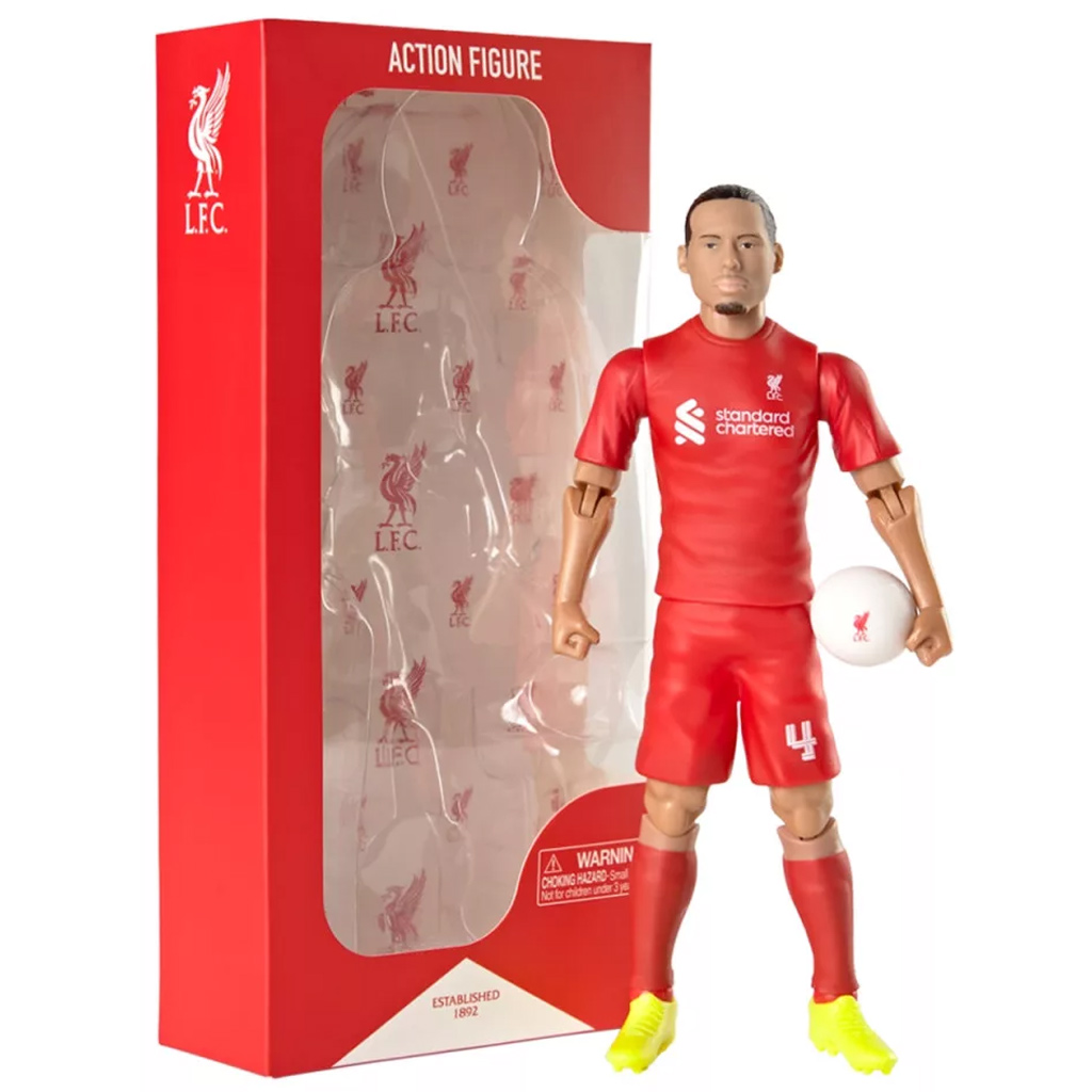 imagen de Figura de acción de futbolista, 20 cm - Liverpool, Van Dijk con camiseta 4 1