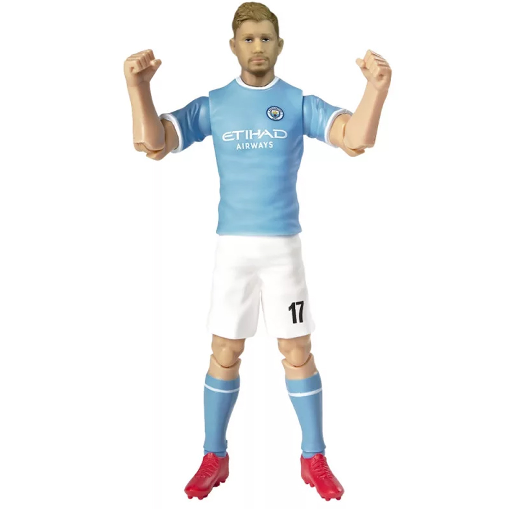 imagen de Figura de acción de futbolista, 20 cm - Manchester City, De Bruyne con la camiseta 17 5