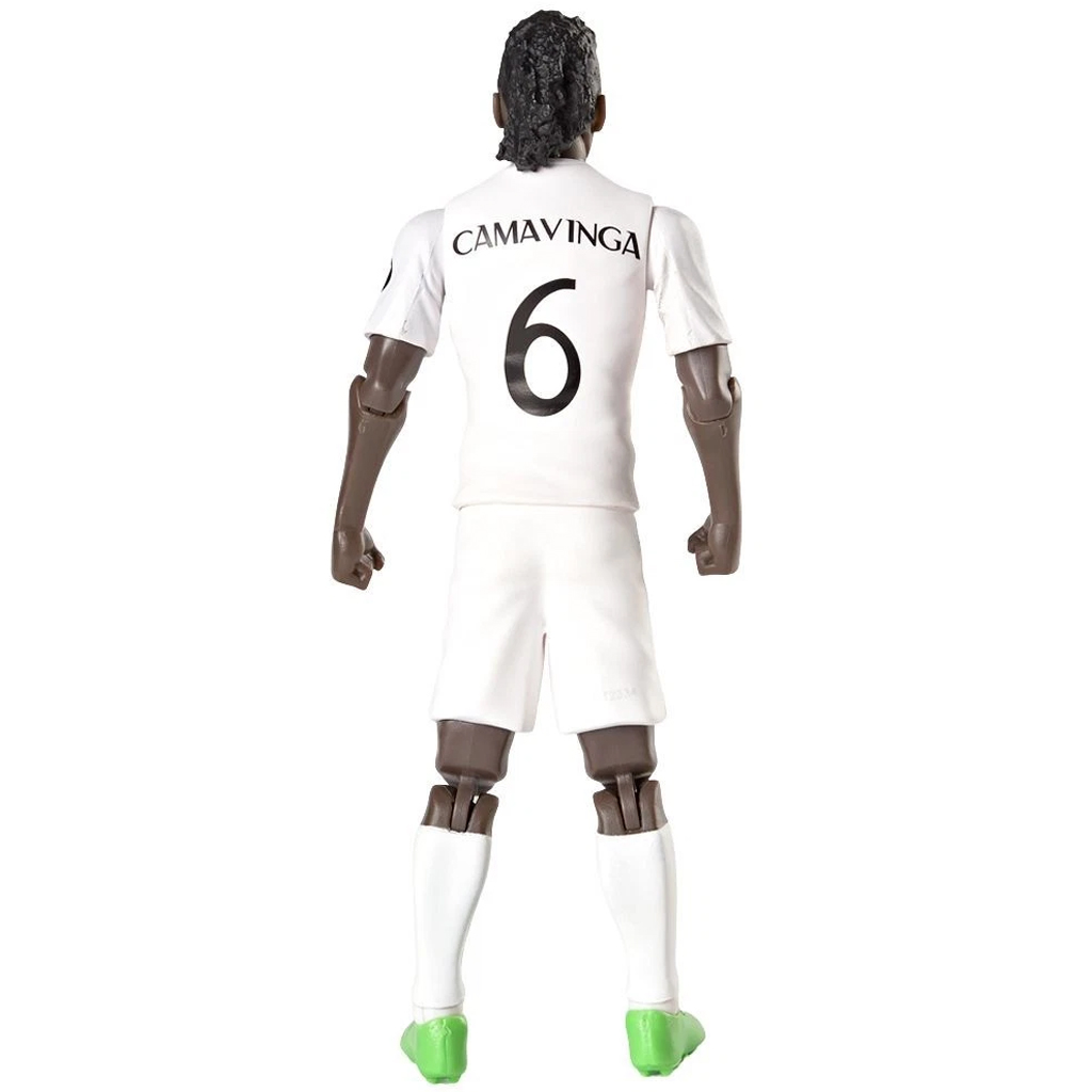 imagen de Figura de acción de futbolista, 20 cm - Real Madrid, Camavinga con camiseta número 6 3