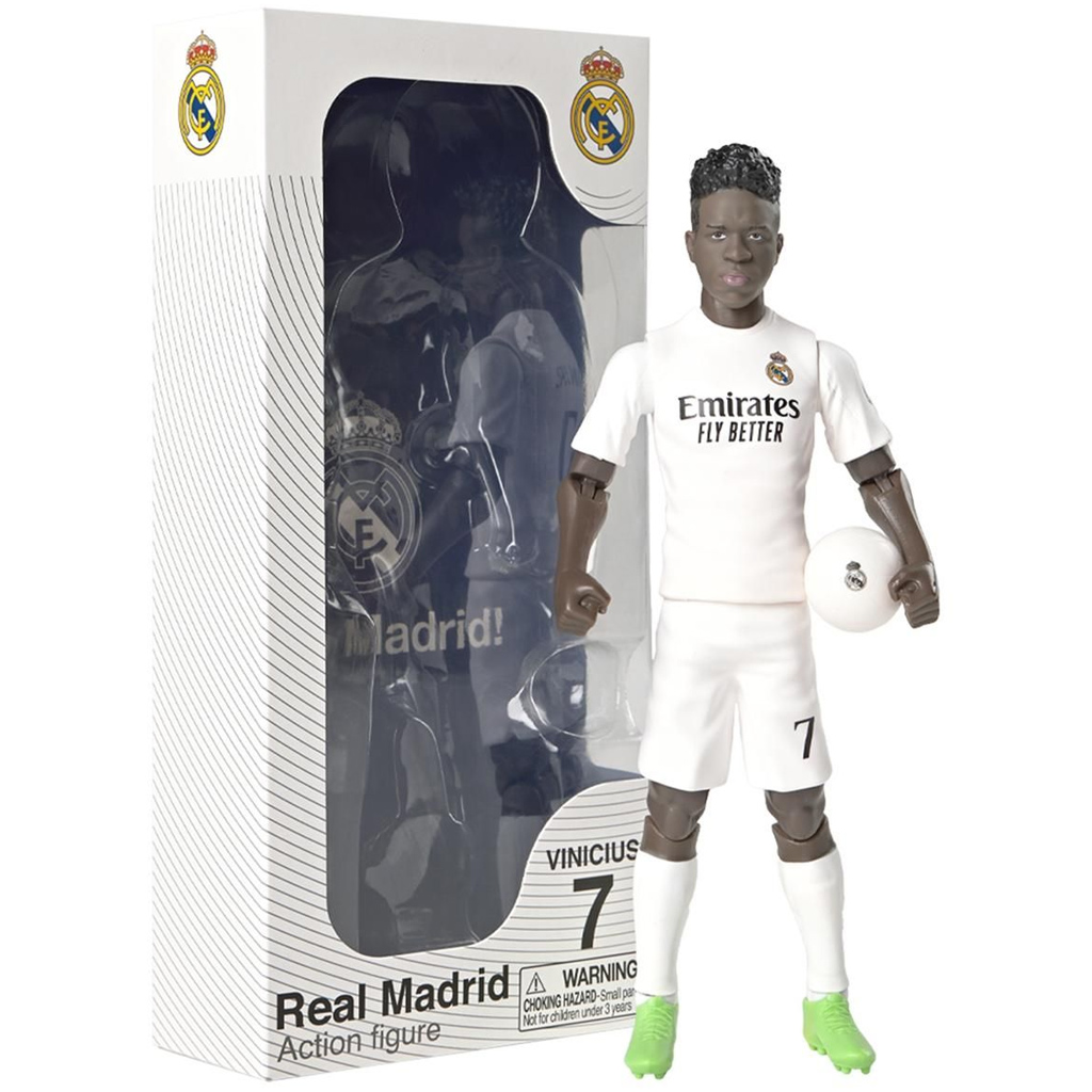 imagen de Figura de acción de futbolista, 20 cm - Real Madrid, Vinicius con camiseta 7 1