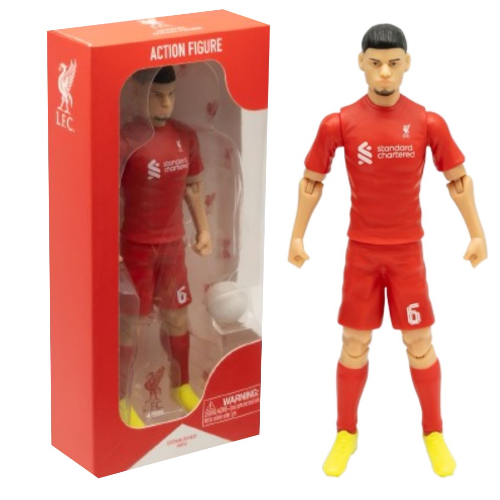 imagen de Figura de acción de futbolista, 20cm - Liverpool Kerkez con camiseta número 6 1
