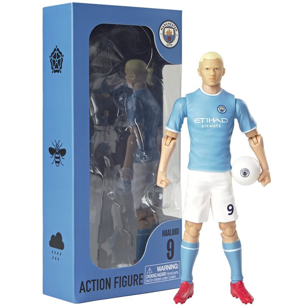 imagen de Figura de acción de futbolista, 20cm - Manchester City, camiseta de Haaland 9 1