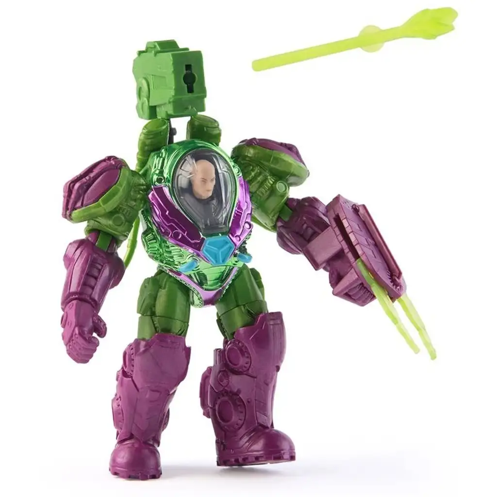imagen de Figura de acción Lex Luthor de DC Metal Force con accesorios - Spin Master 3