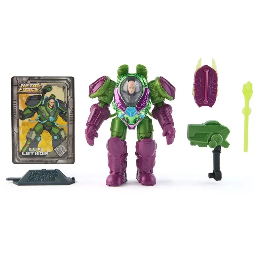 imagen de Figura de acción Lex Luthor de DC Metal Force con accesorios - Spin Master 4
