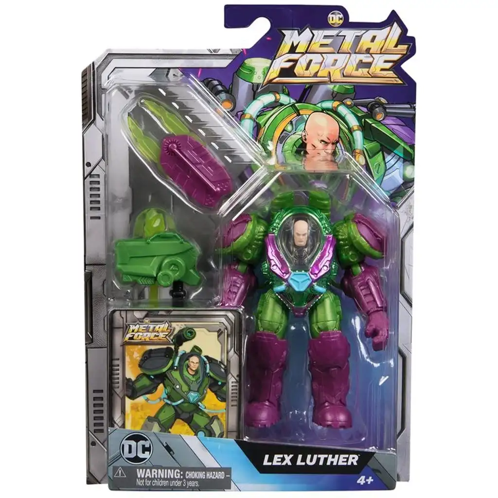 imagen de Figura de acción Lex Luthor de DC Metal Force con accesorios - Spin Master 1