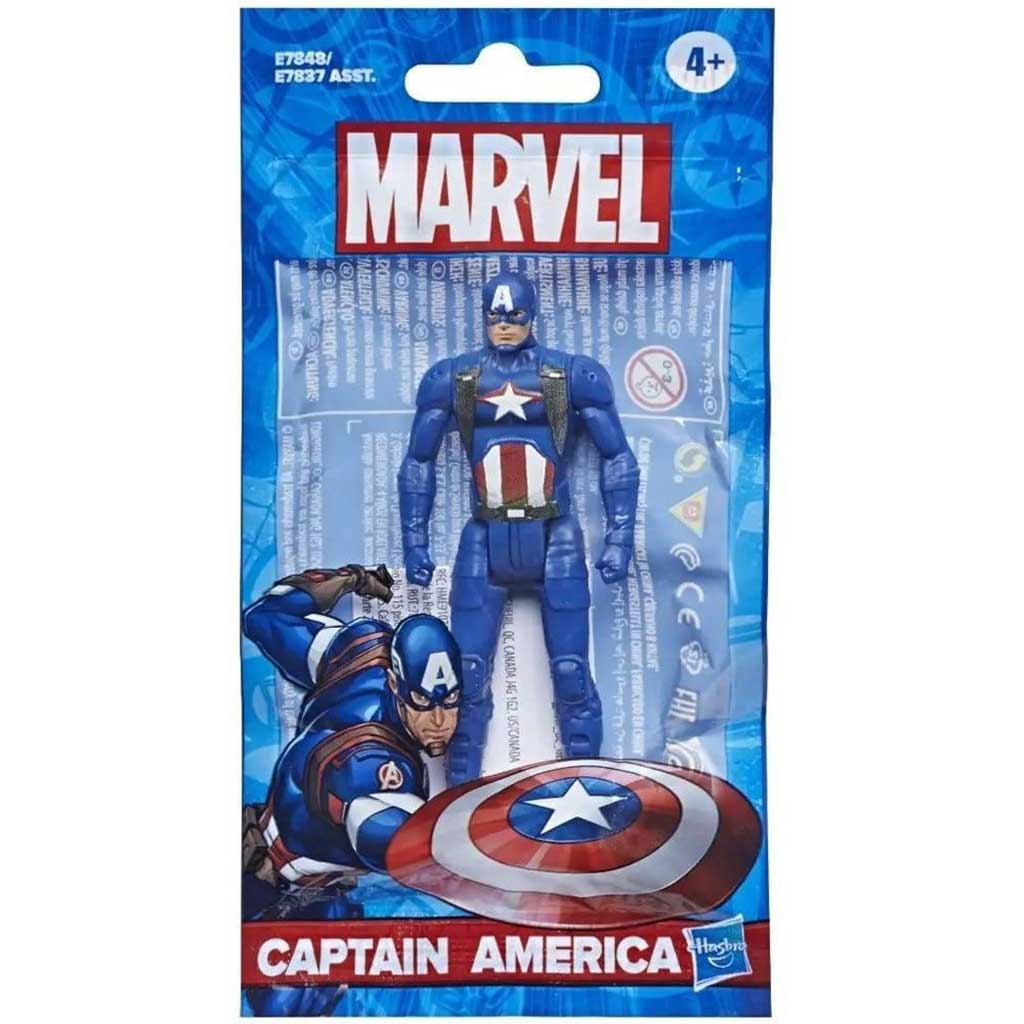 imagen de Figura de Capitán América de 9 cm de Marvel Superhéroes - Hasbro 1