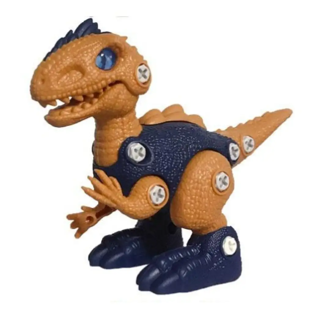 imagen de Figura de dinosaurio Velociraptor atornillable DIY 2