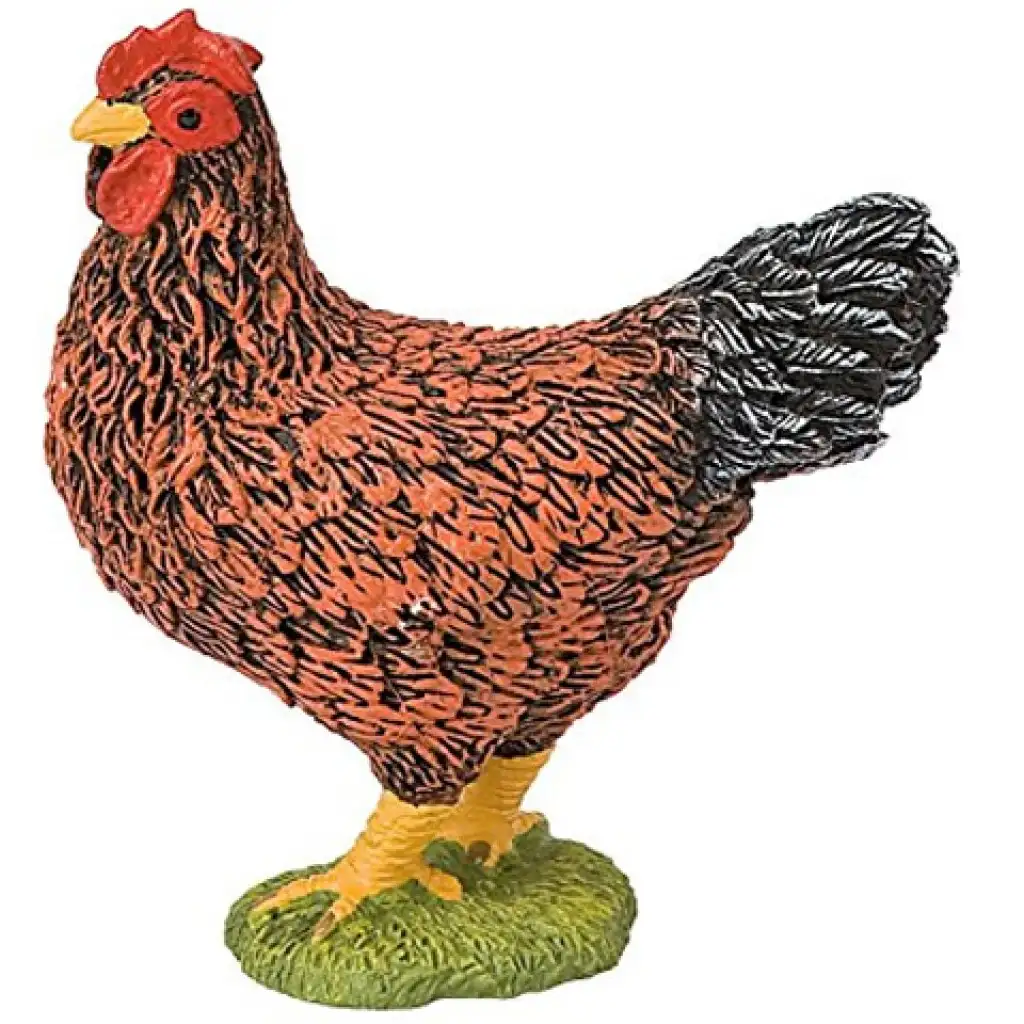 imagen de Figura de gallina marrón - Bullyland 1
