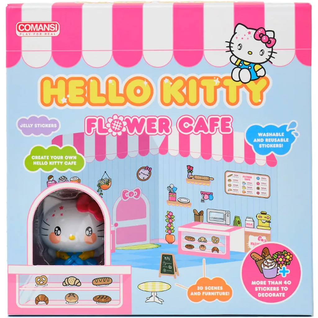 imagen de Figura de Hello Kitty Flower Café con casa decorable - Comansi 2