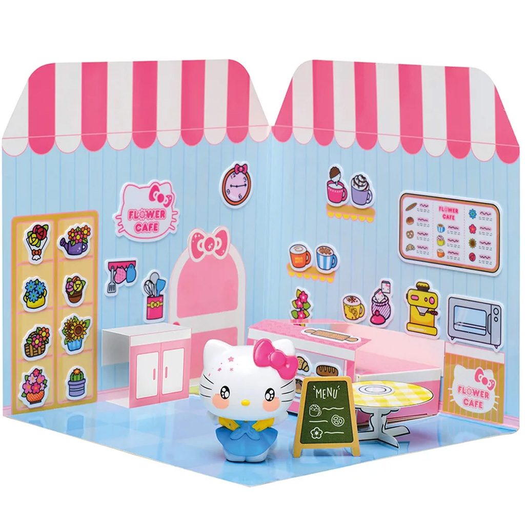 imagen de Figura de Hello Kitty Flower Café con casa decorable - Comansi 3