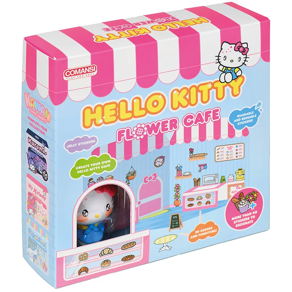 imagen de Figura de Hello Kitty Flower Café con casa decorable - Comansi 1