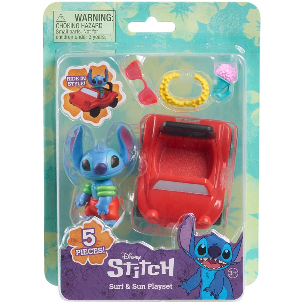 imagen de Figura de juego Stitch con coche 1