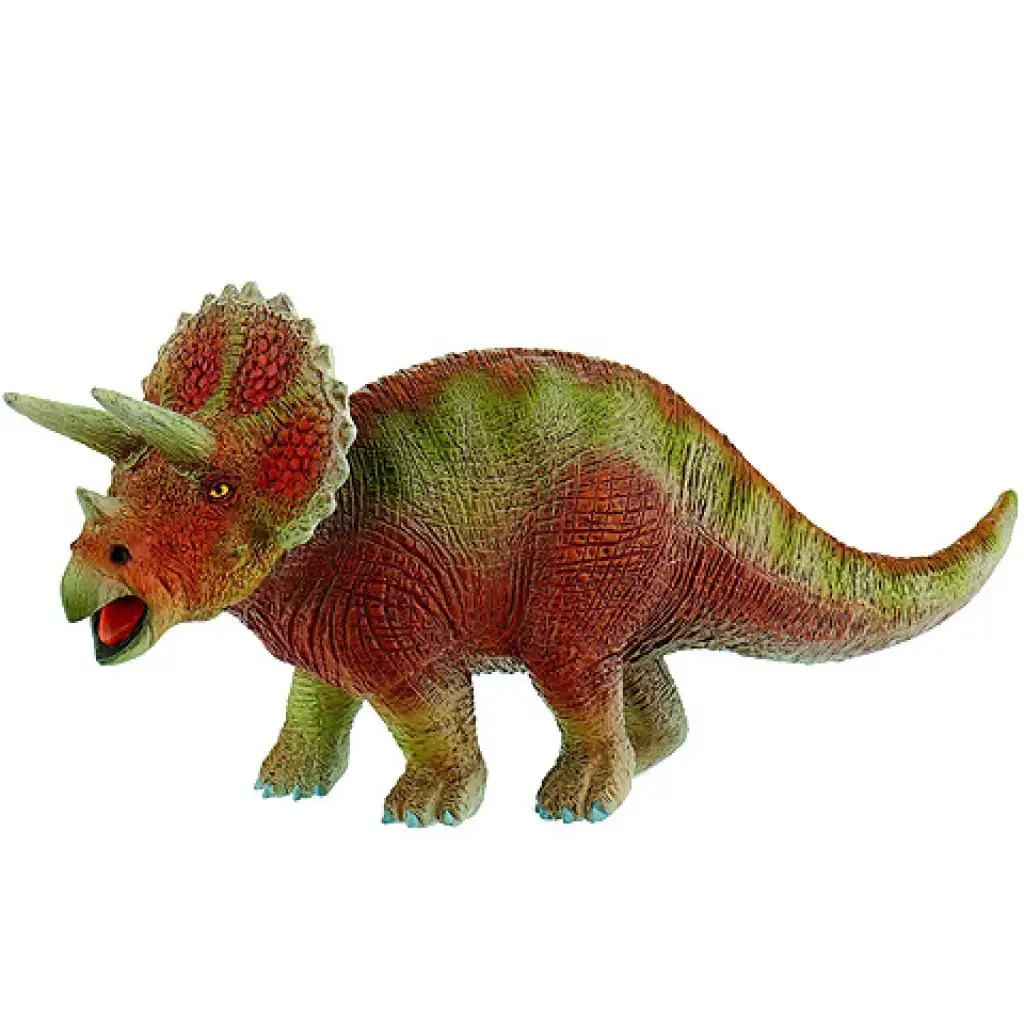 imagen de Figura de juguete de dinosaurio Triceratops 1