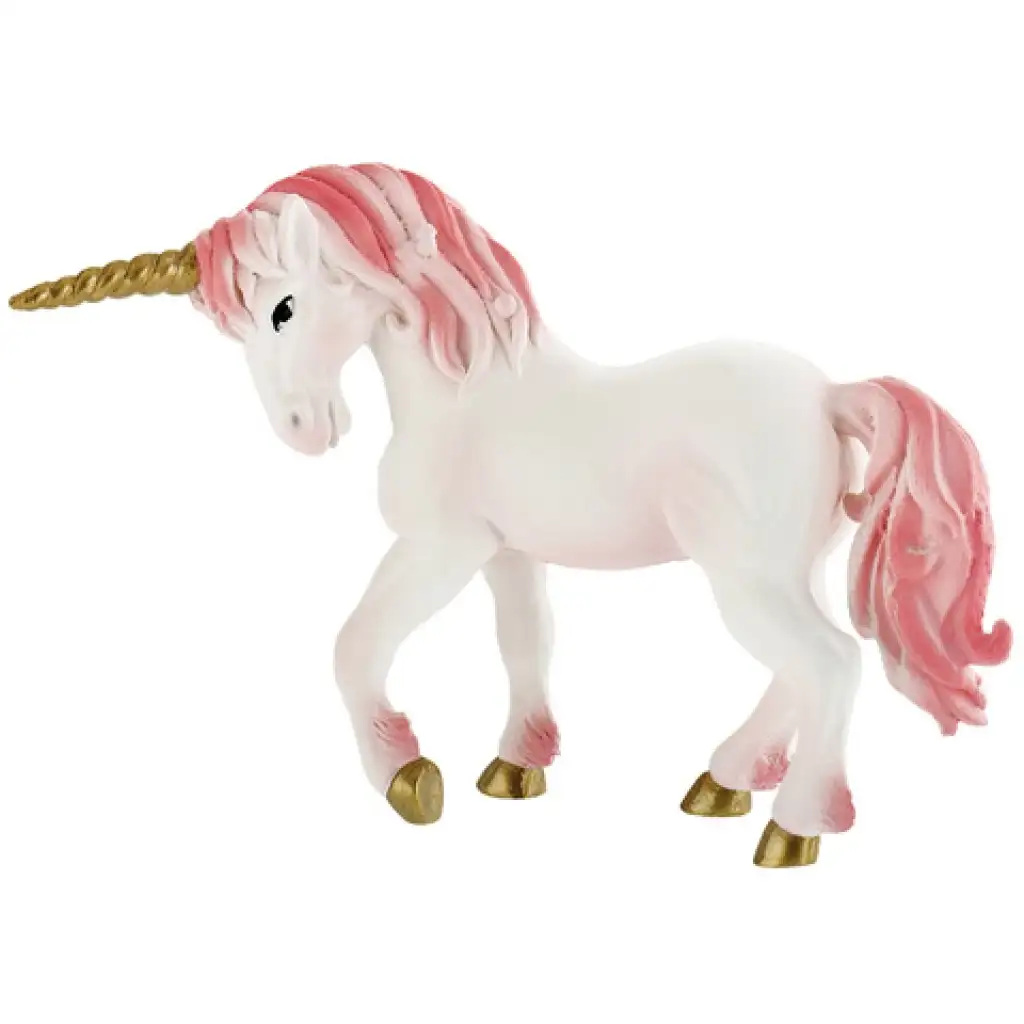 imagen de Figura de juguete unicornio con cuerno dorado - Bullyland 1