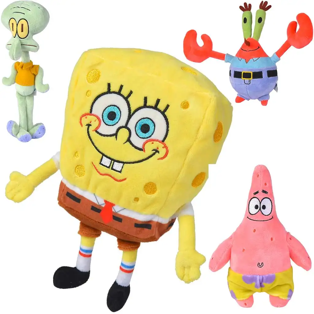 imagen de Figura de peluche de Bob Esponja 20cm en cuatro versiones - Simba toys 1