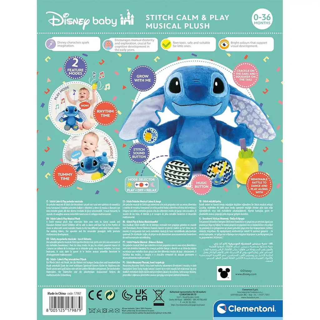 imagen de Figura de peluche interactiva de Disney Stitch - Clementoni 3