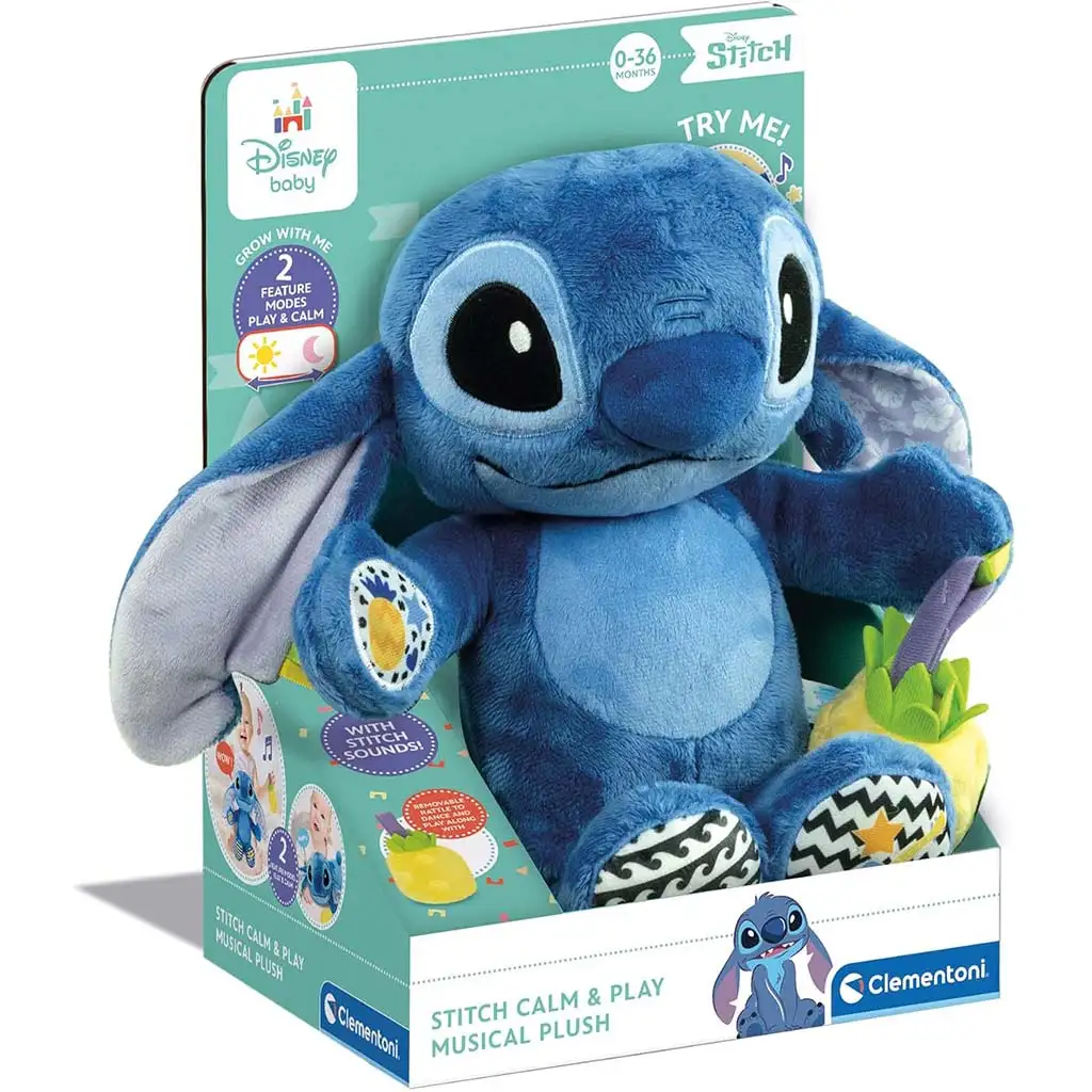 imagen de Figura de peluche interactiva de Disney Stitch - Clementoni 1