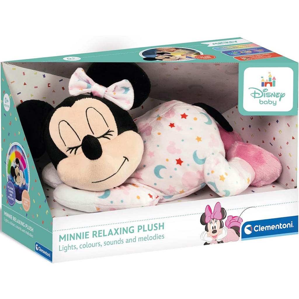 imagen de Figura de peluche interactiva de Minnie Mouse para dormir - Clementoni 1