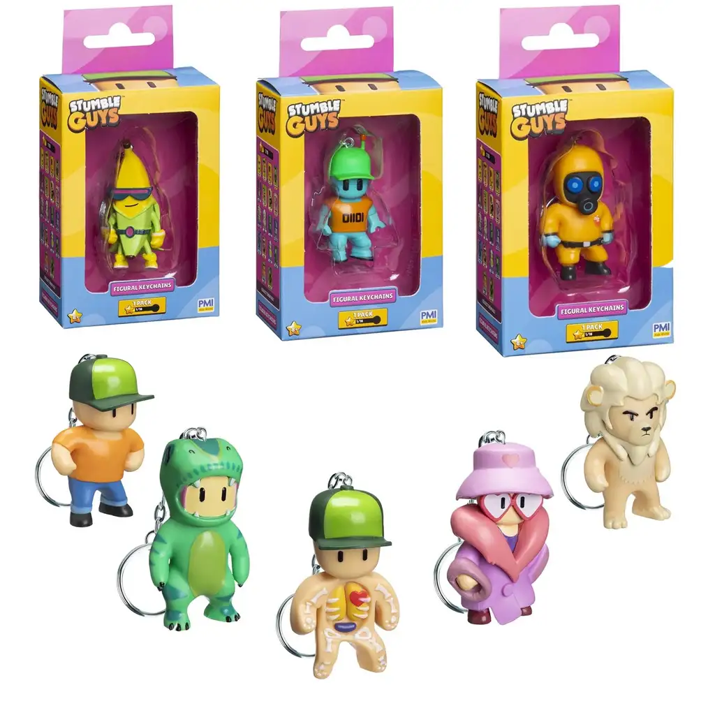 imagen de Figura de Stumble Guys llavero en caja en varias versiones 1ud 1