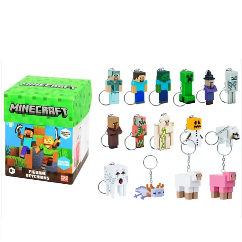 imagen de Figura sorpresa de Minecraft llavero, 13 cm, 2. serie - 1ud 2