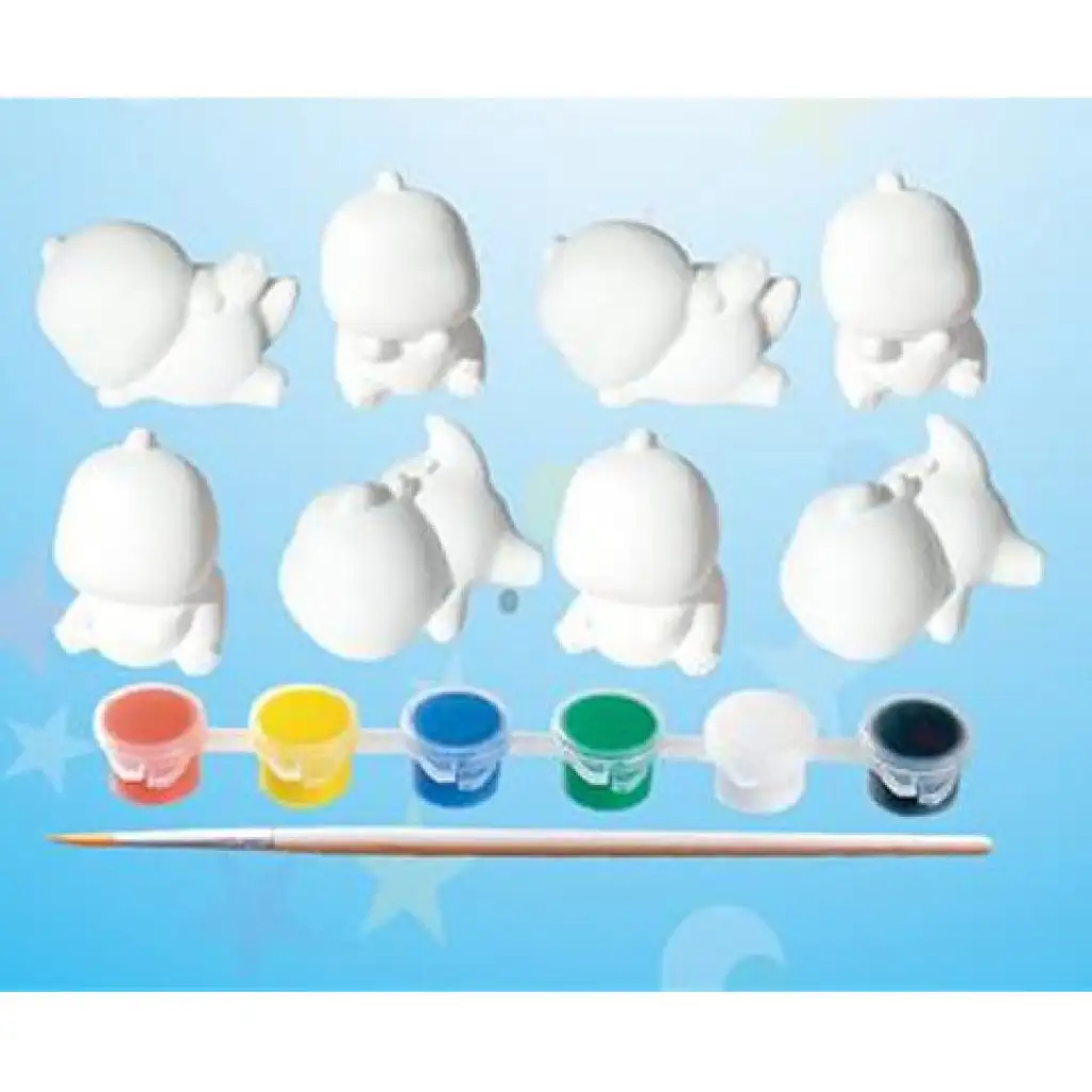 imagen de Figuras de dinosaurios pintables set creativo 2