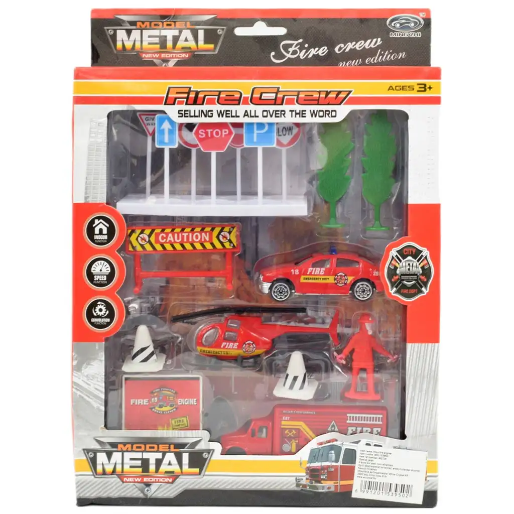 imagen de Fire Crew: Set de coche de bomberos con accesorios 4