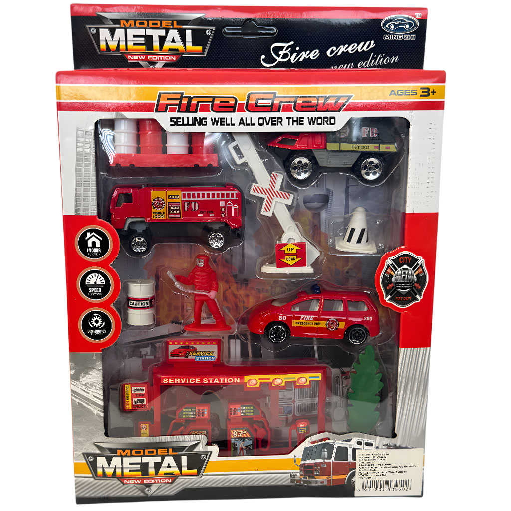 imagen de Fire Crew: Set de coche de bomberos con accesorios 5