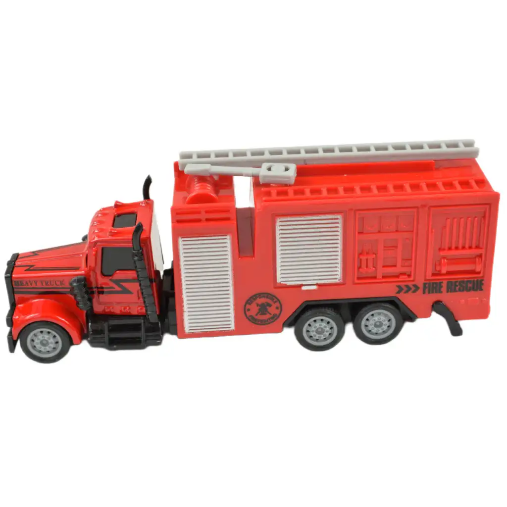 imagen de Fire Squad: Camión de bomberos con diseño de volante de fricción en dos versiones 1ud 8