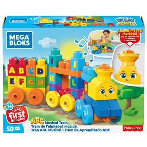 imagen de Fisher-Price: ABC tren musical de construcción - Mega Bloks 1