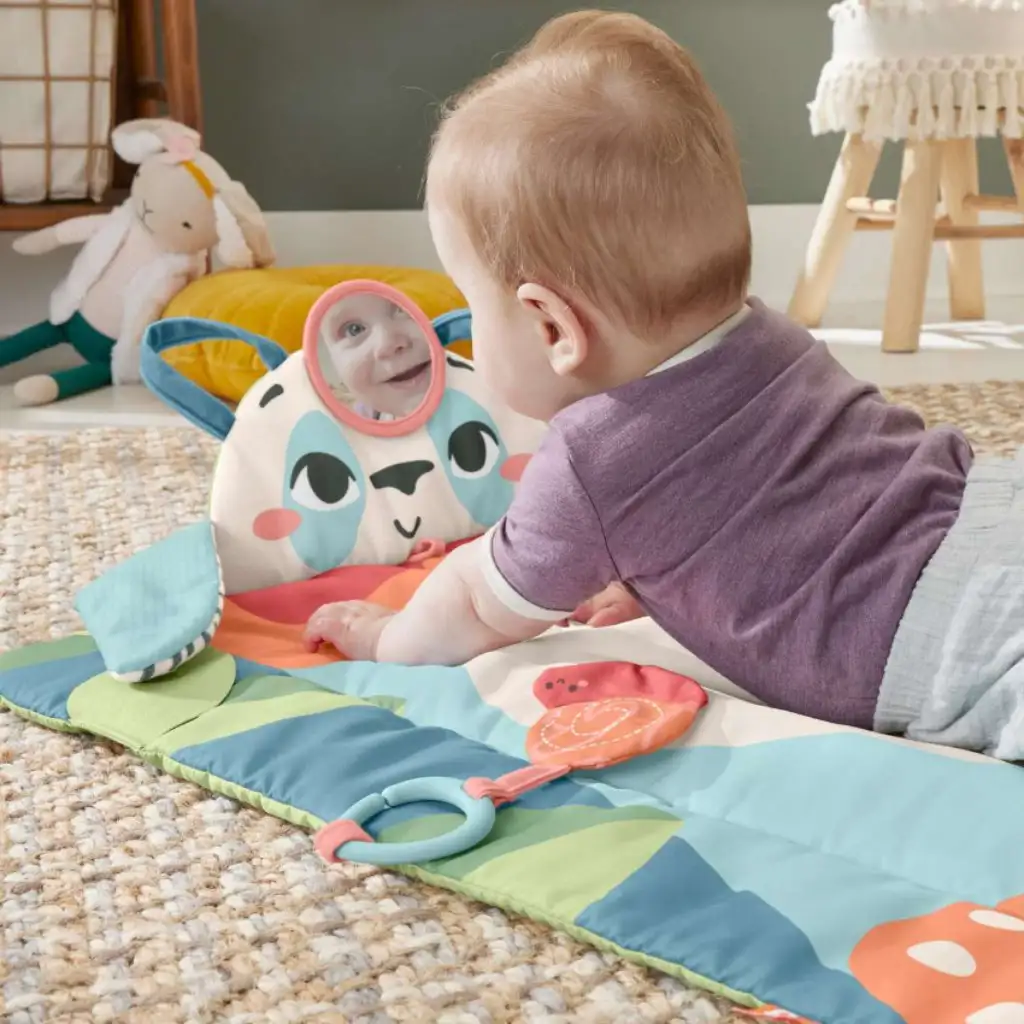 imagen de Fisher-Price: Alfombra de juego enrollable Pandamatrac - Mattel 3