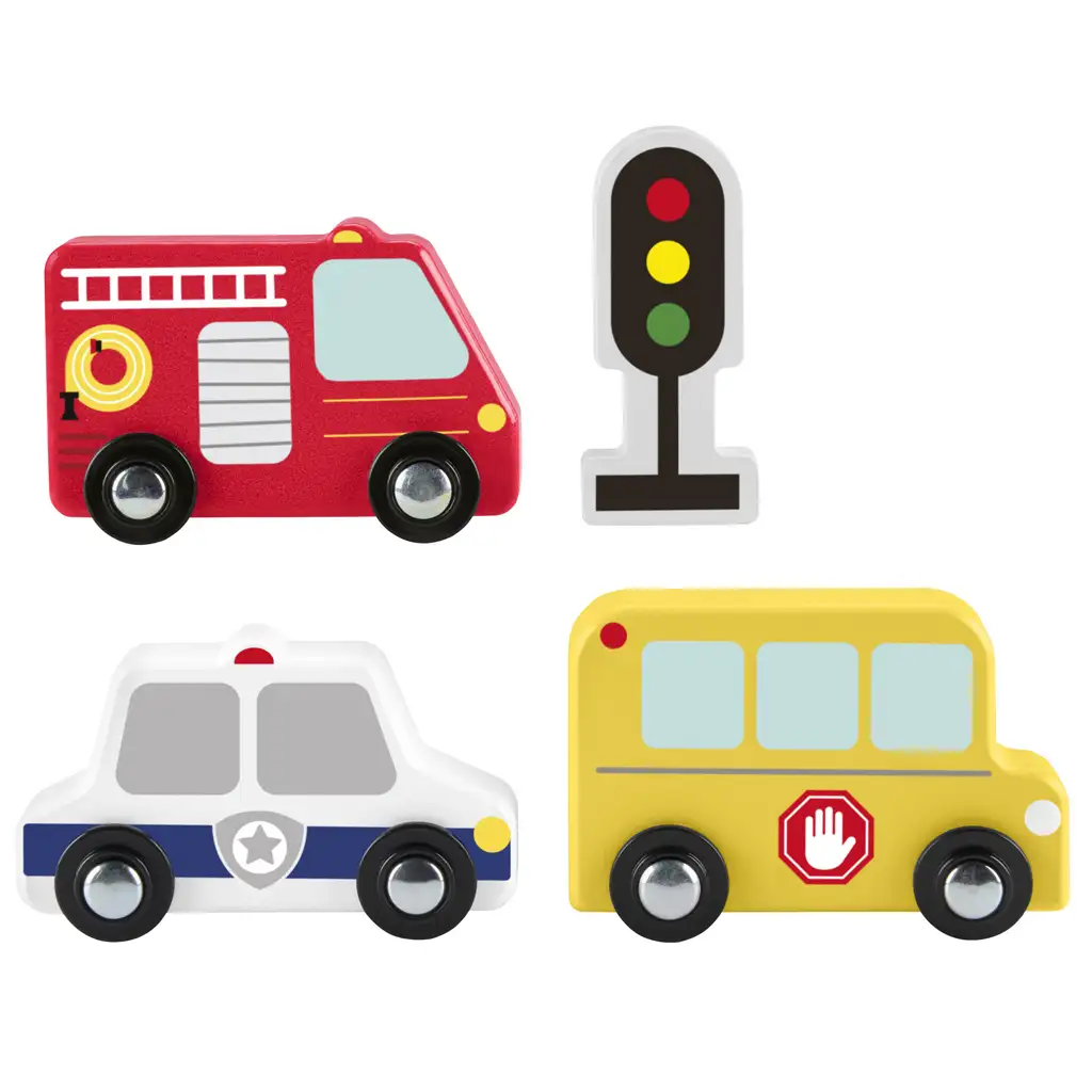imagen de Fisher-Price: Conjunto de coches de madera - Mattel 2