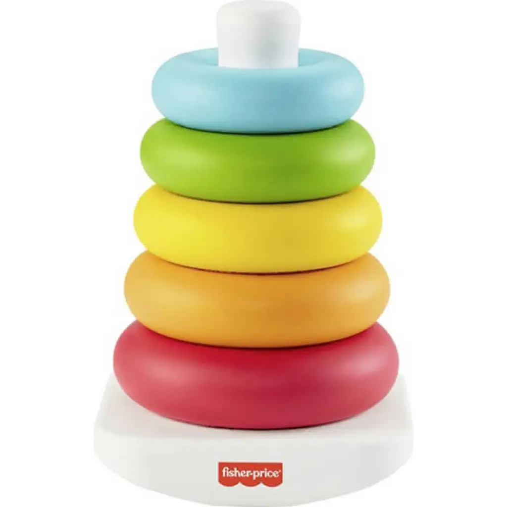 imagen de Fisher-Price: ECO Pirámide de anillos de colores para bebés - Mattel 2
