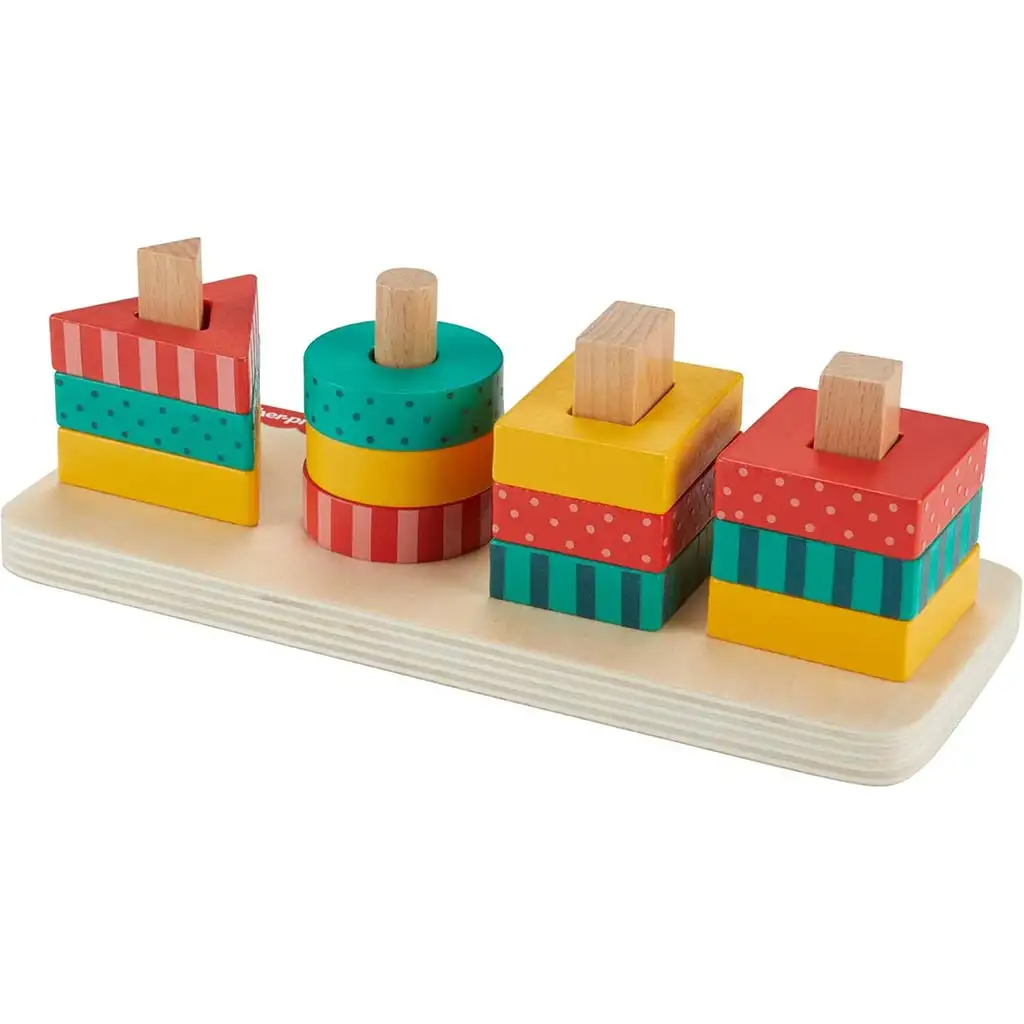 imagen de Fisher-Price: Juego de desarrollo de formas de madera - Mattel 2