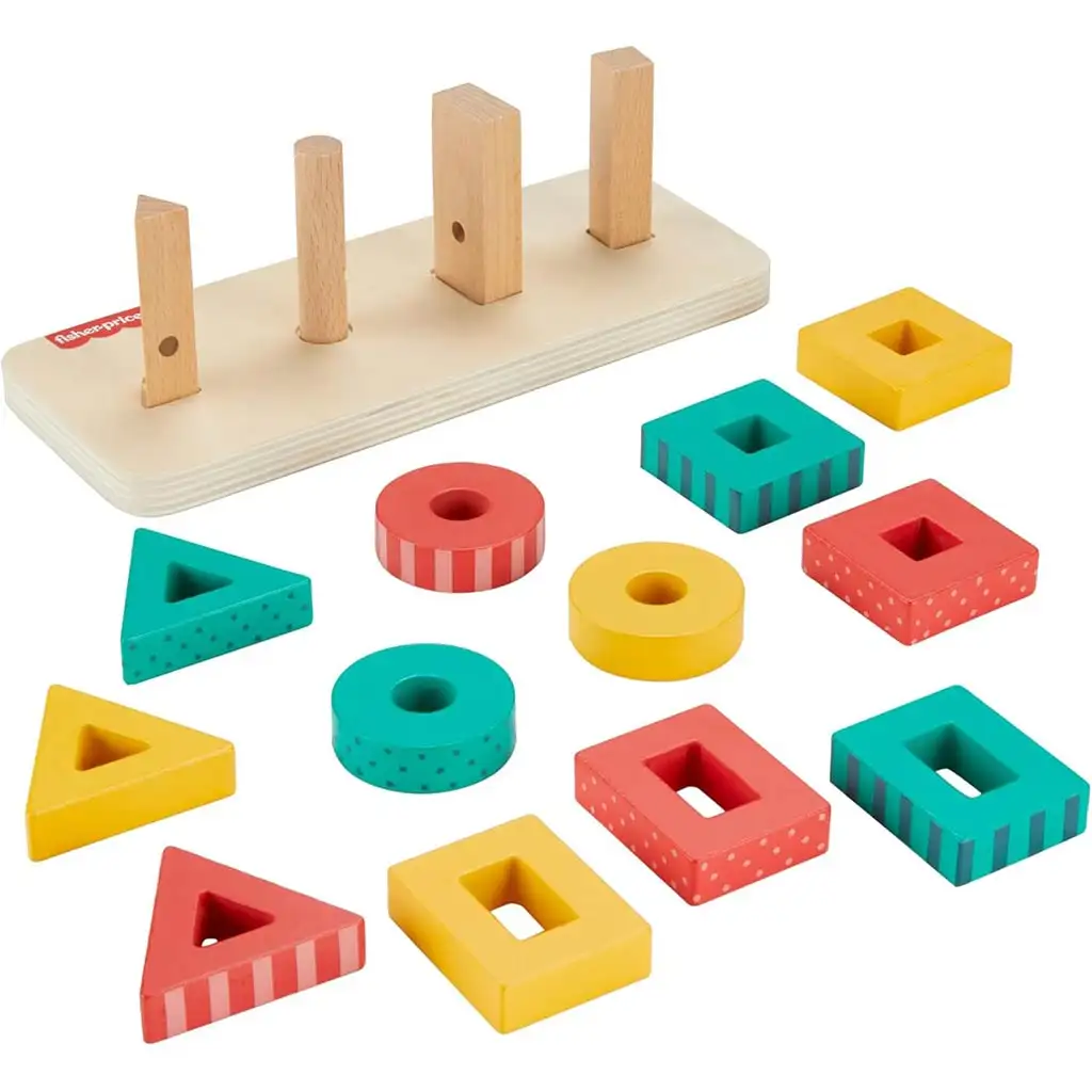 imagen de Fisher-Price: Juego de desarrollo de formas de madera - Mattel 3