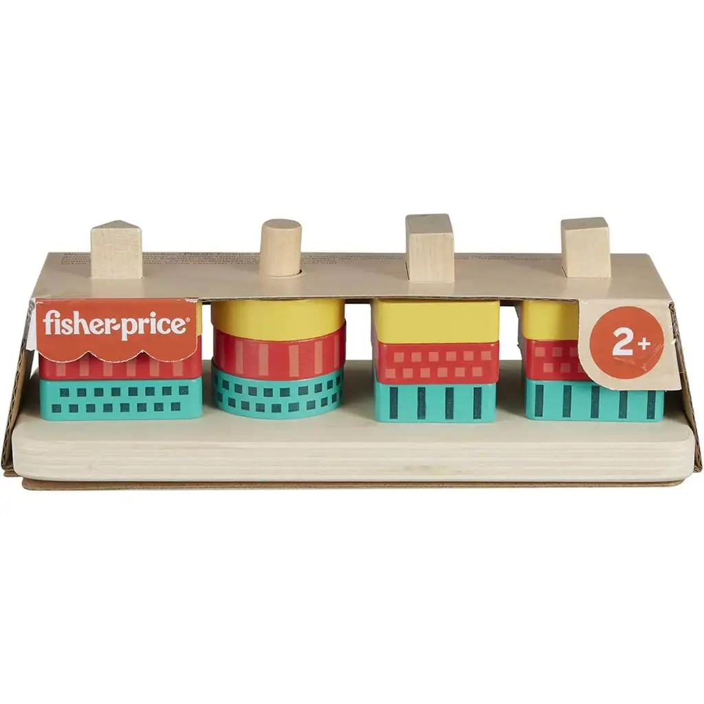 imagen de Fisher-Price: Juego de desarrollo de formas de madera - Mattel 1