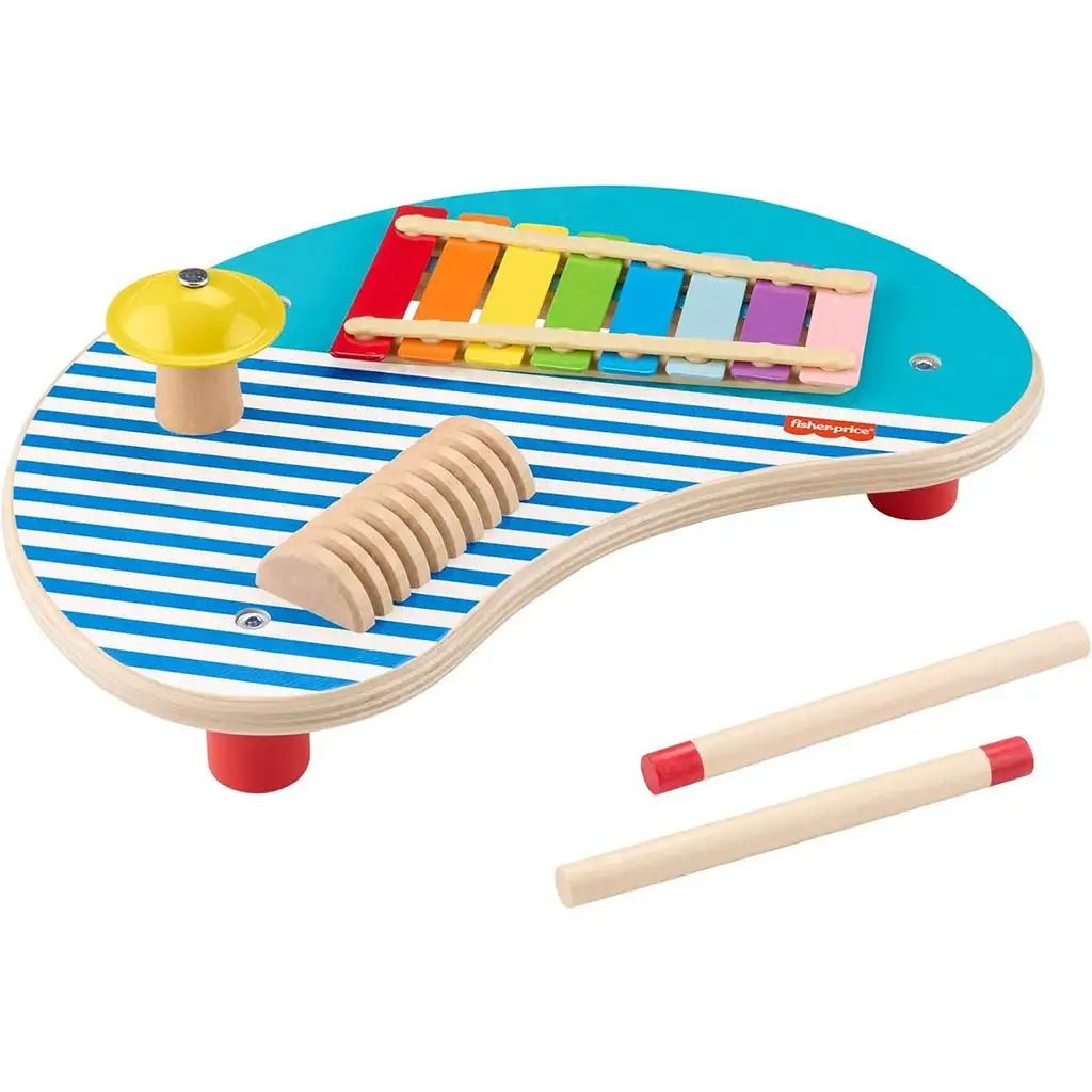 imagen de Fisher-Price: Mesa de xilófono de madera - Mattel 2