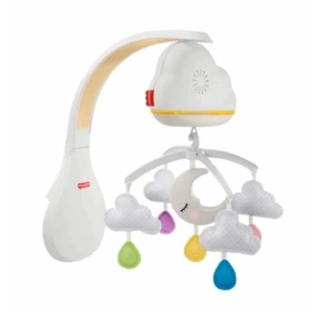 imagen de Fisher-Price: Nubes Calmantes 2 en 1 móvil de cuna con luz y sonido - Mattel 2
