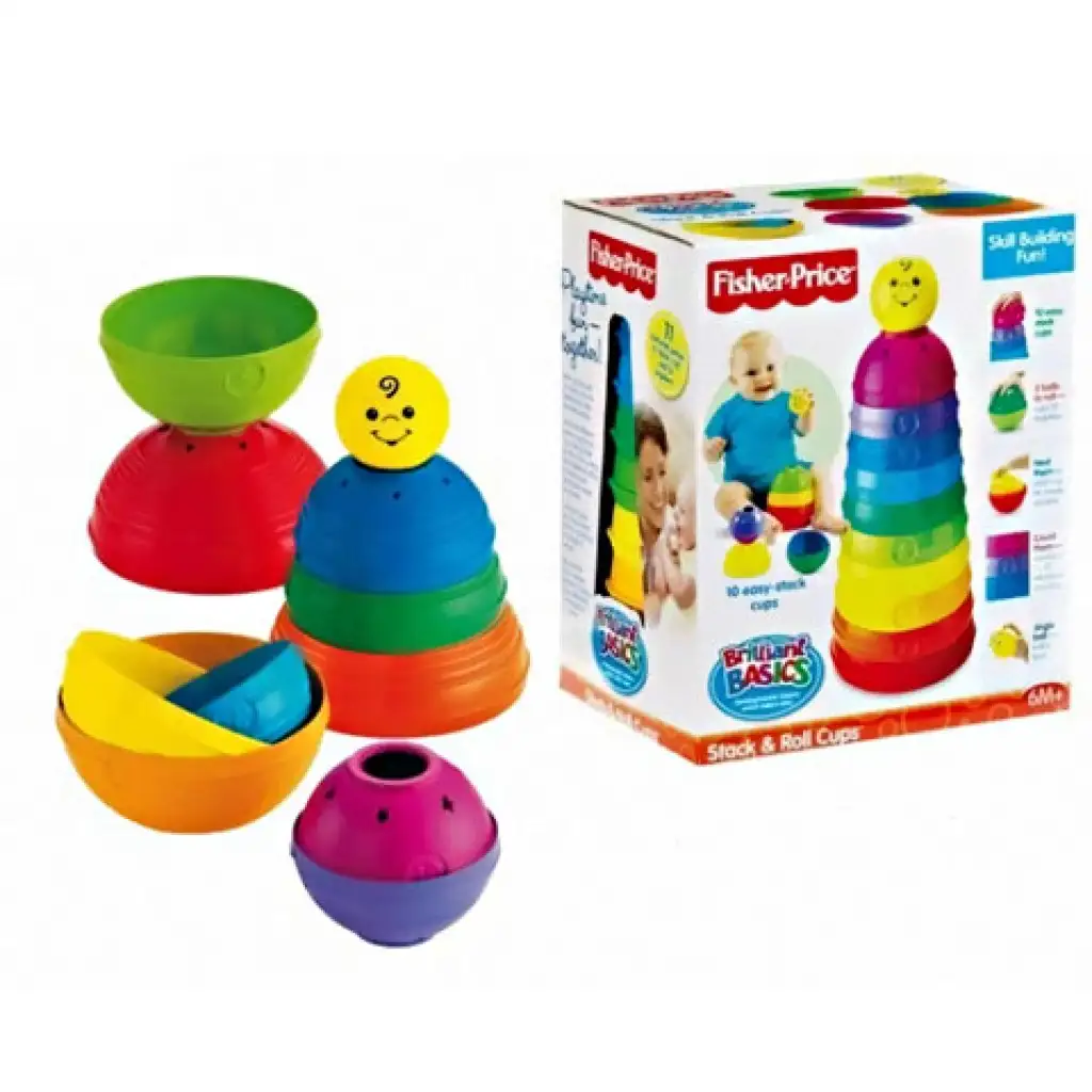 imagen de Fisher-Price: Pirámide de tazas de colores 1