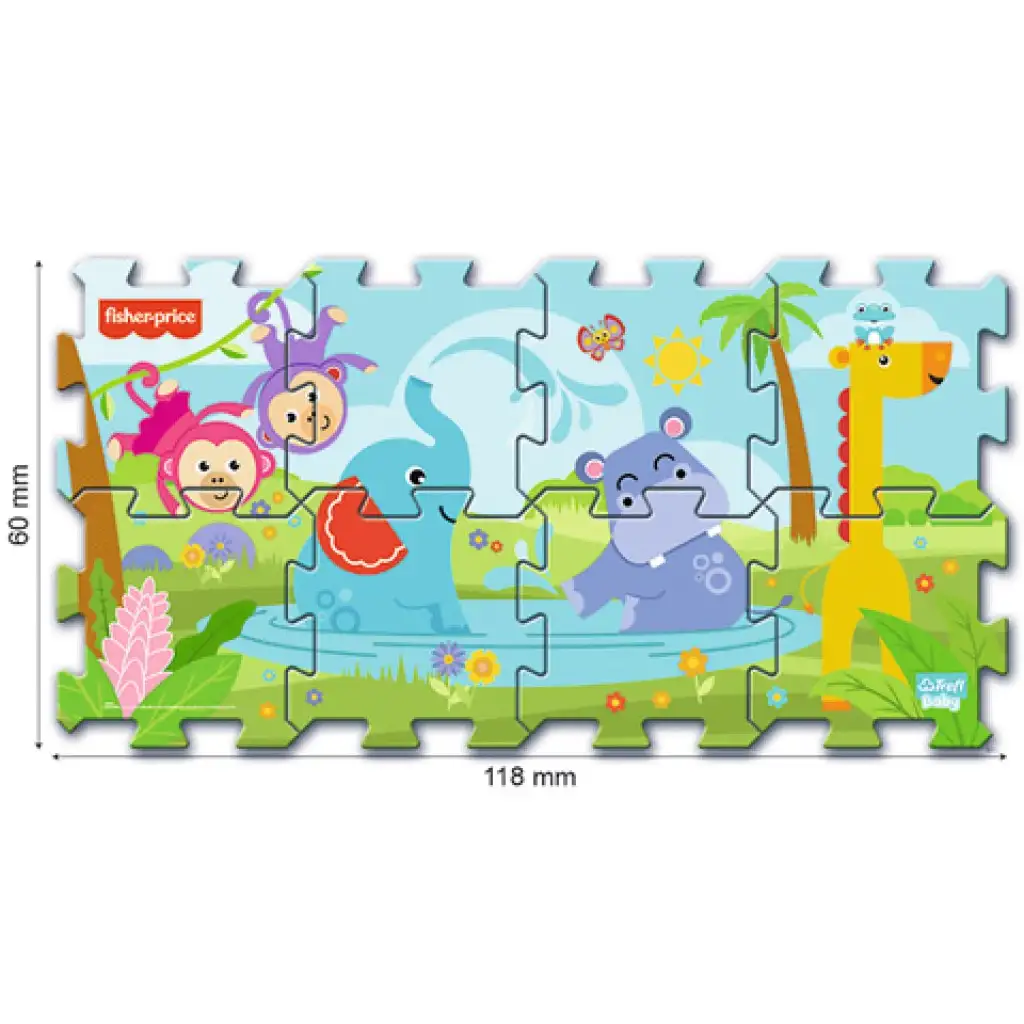 imagen de Fisher-Price Puzzle de espuma de animales - Trefl 2