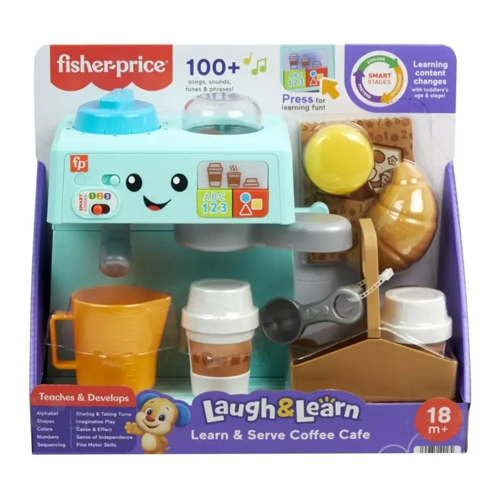 imagen de Fisher-Price: Ríe y Aprende Barista Cafetera - Mattel 1